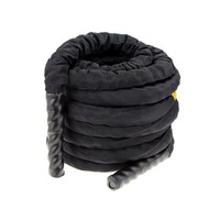 Corde de combat en ABS de 25 mm de diamètre et 9 m de longueur – Équipement de fitness pour le renforcement musculaire, le combat tactique et l'amincissement