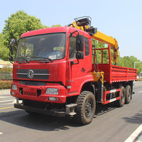 Grue montée sur camion Dongfeng 6*4 15 tonnes moteur Cummins Euro VI 260hp camion diesel avec grue prix bon marché avec haute qualité