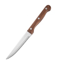 Couteau à viande congelée en acier inoxydable pour couper le steak, couteau à steak à dents fines, couteau dentelé