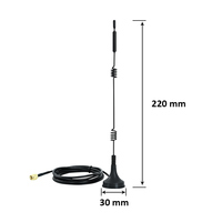 Antenne RP-Antenne Wifi 500m pour caméra IP Routeur WiFi Dispositifs de réseau informatique Extension de portée sans fil