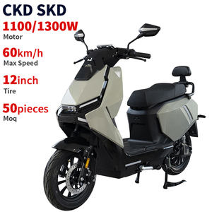 Moto électrique vintage chinoise CKD SKD 12 pouces 1100/1300W 60km/h – Cyclomoteur électrique à pédales, prix usine, vente en gros, succès commercial - Product Image 1