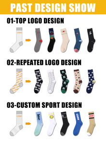 All'ingrosso moda divertente Jacquard Golf di bambù equipaggio degli uomini vestono calzini per gli uomini - Product Image 4