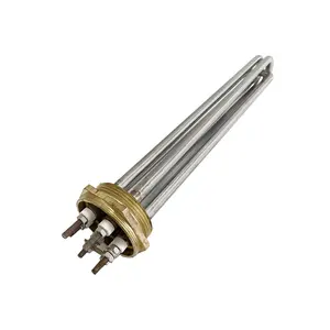 High power water heating element cartridge immersion heater