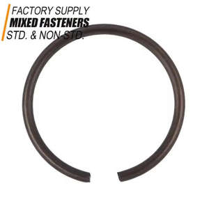 Anneau de sécurité rond en acier inoxydable, type vague, zingué, pour axe, compatible avec les vis M10, norme ISO - Product Image 6