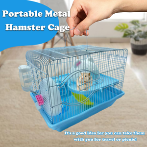 Jaula de Hámster Multifuncional en Oferta, Jaula Grande de Doble Capa para Hámster, Jaula Simple y Portátil para Hámster - Product Image 5