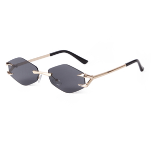 แว่นกันแดดทรงเหลี่ยมไร้กรอบ รุ่น <span class=keywords><strong>ADE</strong></span> WU STY8069A ดีไซน์หรูหรา วัสดุโลหะ ทรงเหลี่ยมเพชรไล่เฉดสี - Product Image 1