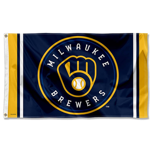Fast Delivery MLB Teams Custom Design Printing Milwaukee Brewers <b>Flag</b> - Product Image 5