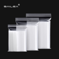 Sac en plastique transparent refermable de grande taille 16, imprimé sur mesure en soie, recyclable, avec logo pour l'emballage de nourriture pour animaux de compagnie, de chewing-gum, de lait, de gelée
