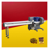 Stock limité Machine d'emballage entièrement automatique haute vitesse pour cigarettes, tabac, sachets, films et pochettes 220V Mini Flow Pack Alimentaire