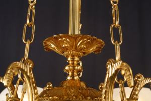 새로운 720*680H 황동 + 유리 6 헤드 고급 샹들리에 - Product Image 6