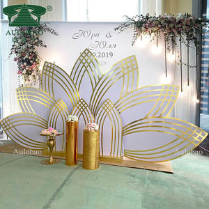 อุปกรณ์จัดงานแต่งงานฉากหลังอาหรับทำจากพีวีซีสีขาว - Product Image 2