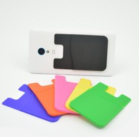 Porte-cartes d'identité en silicone Portefeuille en silicone Porte-cartes pour téléphone portable Porte-cartes en silicone Étui pour téléphone
