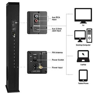 Loa Tháp Không Dây Đứng Phát Nhạc Với Loa Siêu Trầm, 2.1Ch, 65W, Âm Thanh Nổi Và Âm Trầm, Rạp Hát Tại Nhà, Sạc T9 - Product Image 4