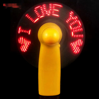 Mini Ventilador Portátil LED Personalizado 2025, Ventilador Eléctrico de Mano con Pantalla LED Programable y Batería