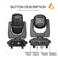 AICPOSE 380W RGBW+UV IP65 Projecteur à tête mobile étanche avec contrôle DMX512, installation facile pour utilisation sur scène