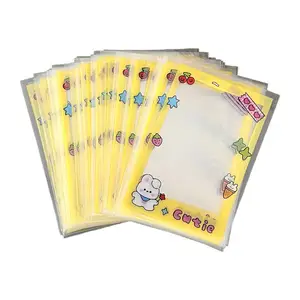 Cartão Kpop Lomo de plástico transparente para publicidade, 50 unidades, capa protetora transparente em PVC, cartão com foto, bilhete para presente de negócios