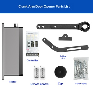 Side núi cửa tự động mở 90 độ cong cánh tay loại động cơ phẳng cửa điện gần hơn bên ngoài cộng đồng sân ngoài trời - Product Image 5