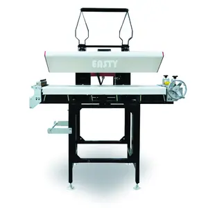 Easty ELP Flat Narrow Web Heat Press Machine for Dye Sublimation Lanyard Ribbon Belt Core Motor Component Garment Heat Transfer