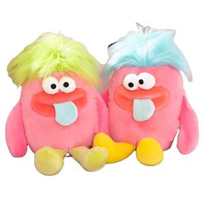 Fuente de fábrica imagen personalización <span class=keywords><strong>labios</strong></span> en forma de salchicha juguete de peluche pelo frito juguete de peluche monstruo muñeca llavero regalo para niños - Product Image 1