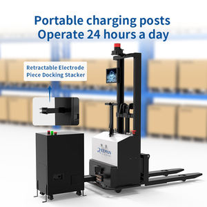 Reeman 500kg elektrikli istifleme kamyonu tüm elektrikli tip palet istifleyici vizyonlu insansız Mini Forklift Lidar özellikli - Product Image 4