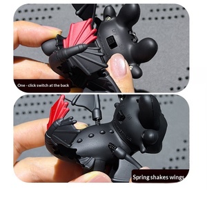 Llavero Original y Auténtico de Wings Move Global Dragon Training Master Toothless Night Fury con Sonido y Luz, de ABS, para Mochila, 8cm - Product Image 6