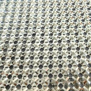 Custom Size Sparkling Mirror Metal <b>Sequin</b> Mesh Fabric Iridescent Aluminum Mesh Cloth For Restaurant Bar Background Decor Screen - Product Image 3