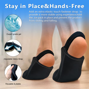 Produk laris dan dingin produk Forefoot Gel es pak kaus kaki dengan desain pita elastis untuk nyeri jari kaki dan Plantar Fasciitis - Product Image 4