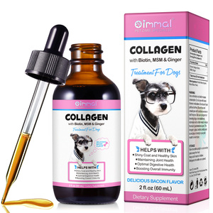 Oimmal 60ml Private Label Mantenimiento de la salud de las articulaciones Gotas de colágeno para <span class=keywords><strong>perros</strong></span> Delicioso sabor a tocino <span class=keywords><strong>Biotina</strong></span> y gotas de colágeno - Product Image 1
