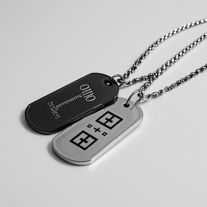 कस्टम डॉग टैग क्यूआर कोड व्यक्तिगत हार टैग जस्ता मिश्र धातु धातु एनमेल टैग कुत्ते पेलेंट हार - Product Image 4