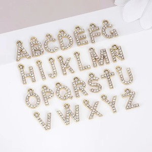 Assorted Alloy Diamond DIY Pendants Set-Inlaid Charms for Necklace <b>Bracelet</b> & Apparel Luxury Gold Silver <b>Metal</b> Craft Wholesale - Product Image 1