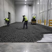 Gravier en verre mousse léger, isolation non inflammable, 100 % matériau recyclé, drainage, remblai souterrain, sol