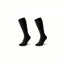 Chaussettes de compression ultra-fines, couleur unie, chaussettes de sport respirantes, adaptées au tennis, à la course à pied et au cyclisme