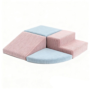 Blocchi di Schiuma Morbida per Interni/Esterni di Grandi Dimensioni con Rivestimento in Velluto a Coste e Imbottitura in Spugna ad Alta Densità, Multifunzione per lo Sviluppo dell'Intelligenza dei Bambini - Product Image 4