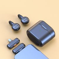 Microphone Lavalier Sans Fil avec Écran Numérique, Étui de Charge, Clip Magnétique, Portable pour Enregistrement Vidéo Extérieur, Vlog, Diffusion en Direct