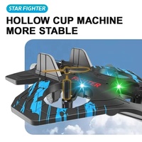 Modèle d'avion électrique 2.4G Fighter en mousse, planeur acrobatique, hélicoptère à vol stationnaire, avec lumières LED colorées, en résine, caméra 1080p FHD