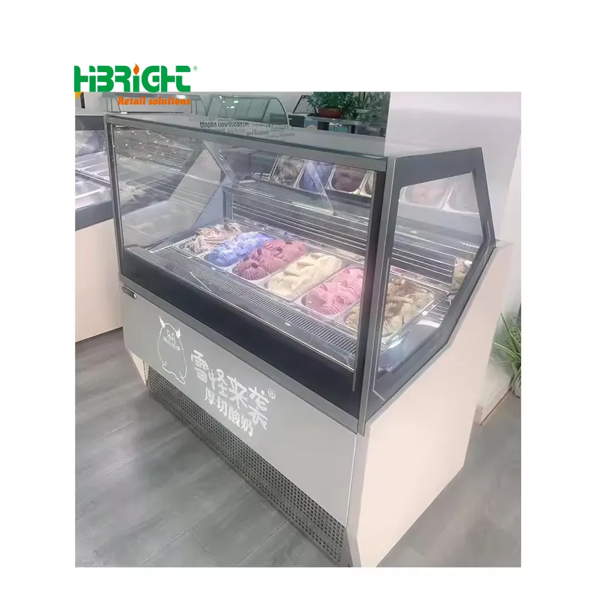 맞춤형 상업 아이스크림 디스플레이 냉동고 냉장고