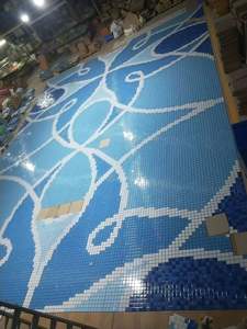 Peintures murales en mosaïque de verre personnalisées pour piscines, peintures murales en mosaïque de céramique, sur mesure selon votre design - Product Image 6