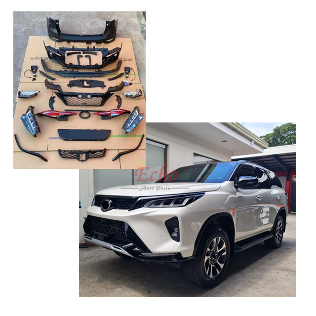 Обновленный комплект бамперов для Toyota Fortuner 2014-on.facelift kit для Fortuner.old change to new fortuner bodykit