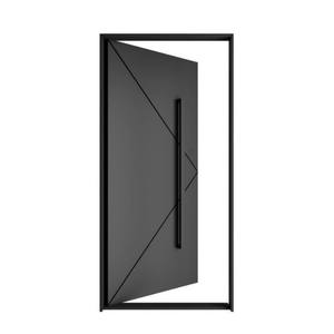 ประตูเหล็กนิรภัยแบบ Pivot สไตล์อเมริกัน คุณภาพสูง สำหรับบ้าน ประตูทางเข้าด้านหน้า - Product Image 2