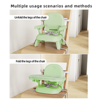 Siège rehausseur portable pour bébé en plastique écologique au design moderne pour bébés et enfants de 0 à 12 mois