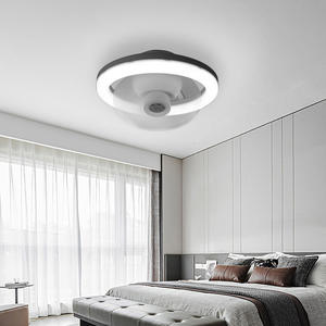 Luz de ventilador de techo LED con enchufe E27 giratorio de 360 grados con Control remoto para el hogar, dormitorio, sala de estar, cocina - Product Image 3