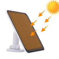Chargeur de caméra micro USB portable étanche pour panneau solaire 10W avec interface micro USB pour caméra de sécurité et lumières