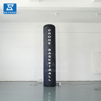 Pilier lumineux publicitaire gonflable personnalisé, colonne lumineuse géante gonflable pour la décoration d'événements promotionnels en plein air