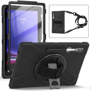 Custodia antiurto resistente con tracolla per cavalletto per Samsung Galaxy Tab S9 Ultra 14.6 2023 X910/X916B/X918U