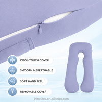 Oreiller de grossesse ergonomique en mousse à mémoire de forme en U pour le soutien maternel, vente en gros directe usine