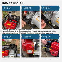 Pompa Air Bensin 7.5 hp Mesin Bensin Pompa Tekanan Tinggi 3 Inci
