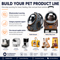 Sac à dos et chariot à roulettes pour animaux de compagnie avec fenêtre à bulles, pour chats et petits chiens, vente en gros, OEM ODM, transporteur de voyage personnalisé
