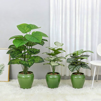 Plante artificielle Monstera en pot, arbre artificiel écologique de haute qualité pour la décoration de la maison, du salon, de la chambre, du bureau, de l'hôtel, de mariage