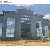 Edificio Moderno de Acero con Estructura de Gran Envergadura para Exposiciones, Oficinas y Supermercados, Nave Prefabricada