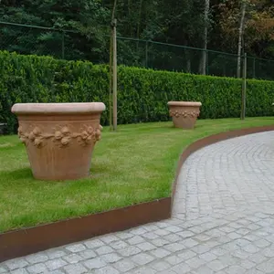 Metalen Bordure Corten Cortenstalen Gevelbeplating Stalen Tuinrand